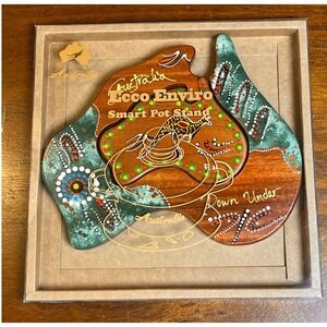 Australia Ecco Enviro Smart Pot Stand Trivet Aboriginal Art Eddy Harris NIB